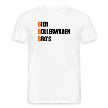 Chardie à bière pour la Journée des hommes - T-shirt homme - blanc - Devant - AI Model Male 178 dark (178cm)