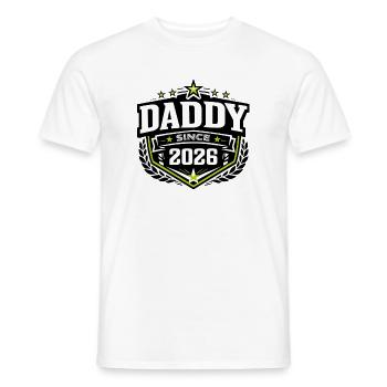 Daddy Since 2026 – Proud Dad Design - Men's T-Shirt - white - Front - AI Model Male 178 dark (178cm)