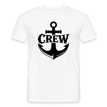 Équipage de l’ancre - T-shirt homme - blanc - Devant - AI Model Male 178 dark (178cm)