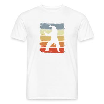 Vintage Karateka Zeichnung - Männer T-Shirt - Weiß - Vorne - AI Model Male 178 dark (178cm)