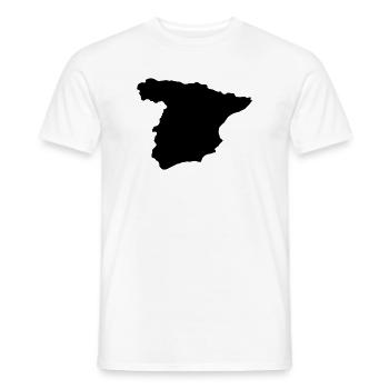 spanien_country - Men's T-Shirt - white - Front - AI Model Male 178 dark (178cm)