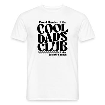 Club des papas cool - Cadeau de la fête des pères des papas - T-shirt homme - blanc - Devant - AI Model Male 178 dark (178cm)