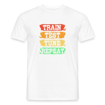 Programmeur codeur GPT - T-shirt homme - blanc - Devant - AI Model Male 178 dark (178cm)