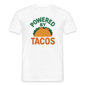 Angetrieben von Tacos - Männer T-Shirt - Weiß - Vorne - AI Model Male 178 dark (178cm)
