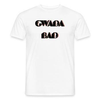 gwada_bad - Männer T-Shirt - Weiß - Vorne - AI Model Male 178 dark (178cm)