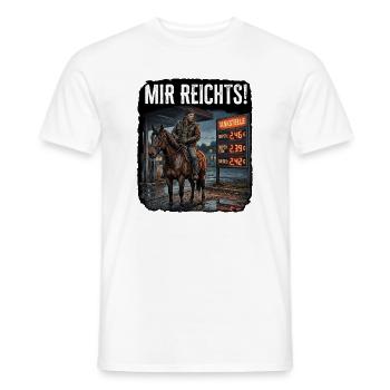 Sprit Preise Tanken Benzin - Männer T-Shirt - Weiß - Vorne - AI Model Male 178 dark (178cm)