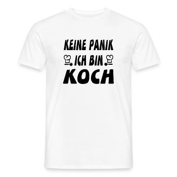 Koch - Männer T-Shirt - Weiß - Vorne - AI Model Male 178 dark (178cm)