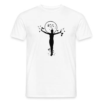 Gymnastique, cercleaux, gymnastique rythmique - T-shirt homme - blanc - Devant - AI Model Male 178 dark (178cm)
