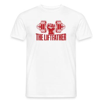 Fitness Motivation Bodybuilder The Liftfather Gym - Men's T-Shirt - white - Front - AI Model Male 178 dark (178cm)