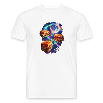 Galactic Sandwich Stars - Men's T-Shirt - white - Front - AI Model Male 178 dark (178cm)