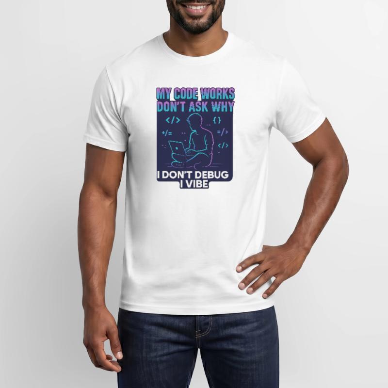 My Code Works Don't Ask Why – Lustiges Programmier Männer T-Shirt