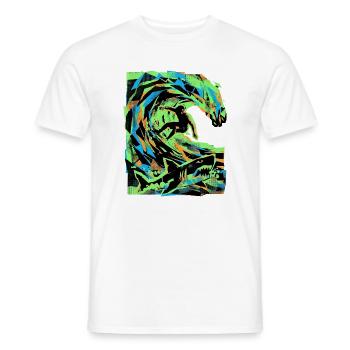 Beach Vacation Surfers - Men's T-Shirt - white - Front - AI Model Male 178 dark (178cm)