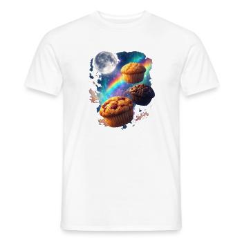 Space Muffins délice cosmique - T-shirt homme - blanc - Devant - AI Model Male 178 dark (178cm)