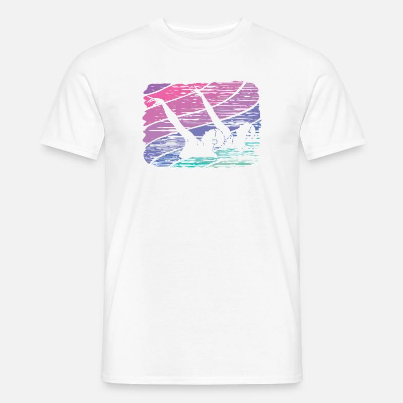 Artistic Swim Team Synchronschwimmen - Männer T-Shirt - Weiß