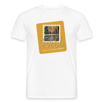 FALL Autumn Trails - Men's T-Shirt - white - Front - AI Model Male 178 dark (178cm)