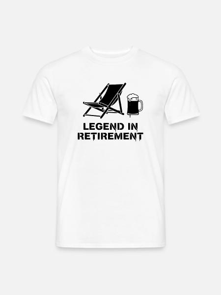 Legend in Retirement Retirement Recliner - Men's T-Shirt - white