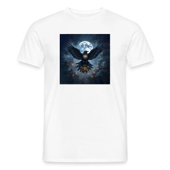 Sidereal Raven with Lunar Rudder - Men's T-Shirt - white - Front - AI Model Male 178 dark (178cm)