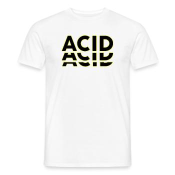 Acid Techno Amelie Hard Dark Beats - T-shirt homme - blanc - Devant - AI Model Male 178 dark (178cm)