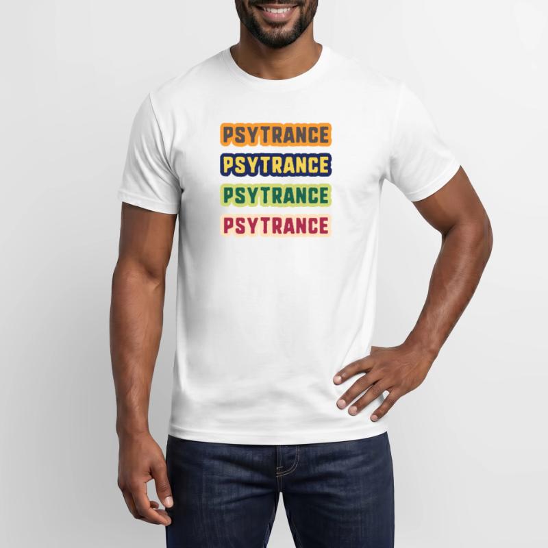 Psytrance-Farbstack Männer T-Shirt
