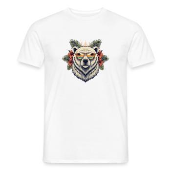 Polarbär Tropen Sonnenbrille - Männer T-Shirt - Weiß - Vorne - AI Model Male 178 dark (178cm)