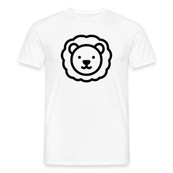 Löwe - Männer T-Shirt - Weiß - Vorne - AI Model Male 178 dark (178cm)