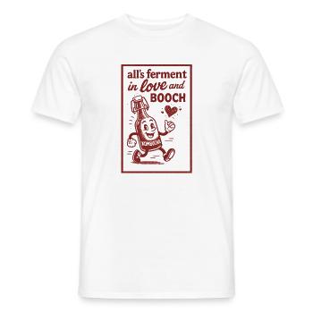 Alles fermentiert in Liebe | Kombucha Humor - Männer T-Shirt - Weiß - Vorne - AI Model Male 178 dark (178cm)
