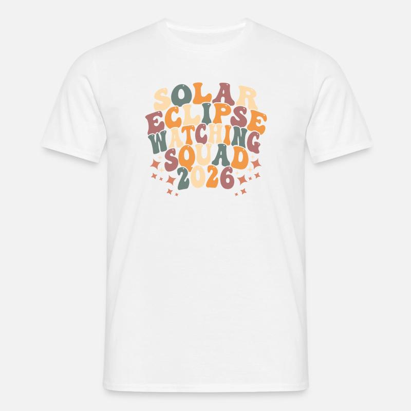 Solar Eclipse Squad 2026 - Men's T-Shirt - white
