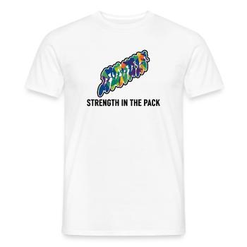 Pack Power Cycling - Men's T-Shirt - white - Front - AI Model Male 178 dark (178cm)