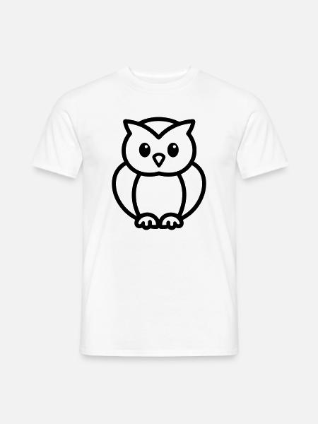 chouette - T-shirt homme - blanc