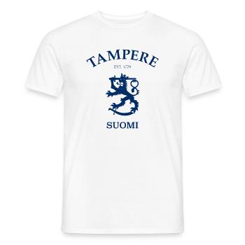 Tampere Suomi Finland Finnland - Männer T-Shirt - Weiß - Vorne - AI Model Male 178 dark (178cm)