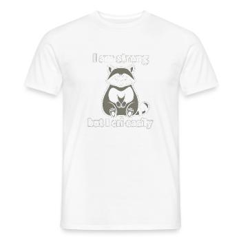 Starker Waschbär – weine leicht - Männer T-Shirt - Weiß - Vorne - AI Model Male 178 dark (178cm)