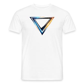 Leotard Design Triangle Sporty Modern Style - Men's T-Shirt - white - Front - AI Model Male 178 dark (178cm)