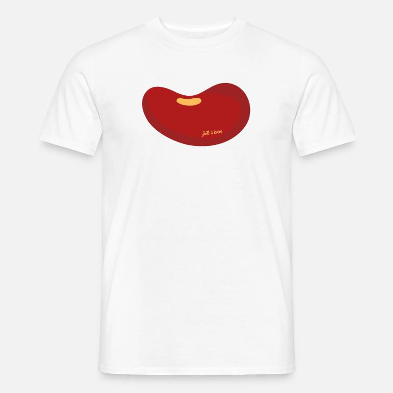 Nur eine Bohne - Männer T-Shirt - Weiß