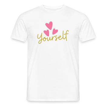Love Yourself T-Shirt | Self Love Tee - Men's T-Shirt - white - Front - AI Model Male 178 dark (178cm)