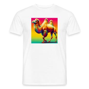 Kamel - Männer T-Shirt - Weiß - Vorne - AI Model Male 178 dark (178cm)