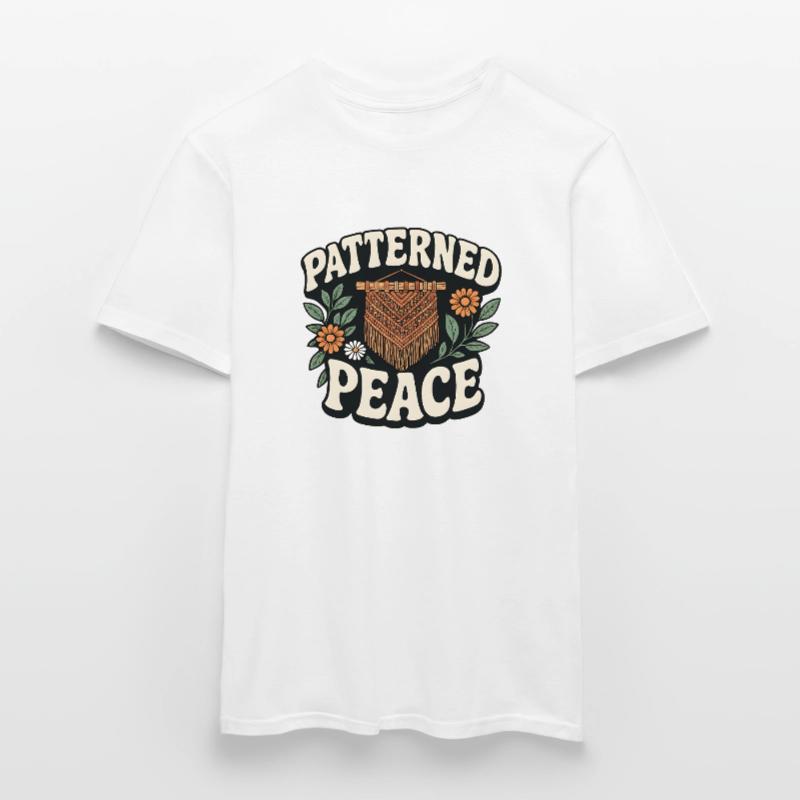 Patterned Calm | Macrame Boho Men’s T-shirt