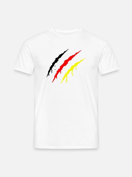 krallen_deutschland - Men's T-Shirt - white