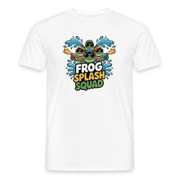 Frog Splash Squad Frog Crew - Men's T-Shirt - white - Front - AI Model Male 178 dark (178cm)