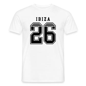 Ibiza 26 Trikot 2026 - Männer T-Shirt - Weiß - Vorne - AI Model Male 178 dark (178cm)
