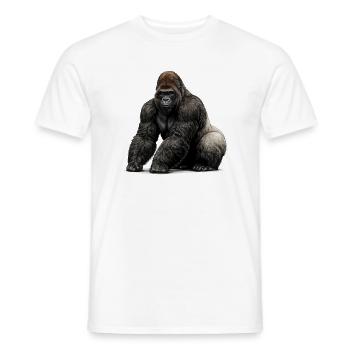 Gorilla Wildlife Tier - Männer T-Shirt - Weiß - Vorne - AI Model Male 178 dark (178cm)