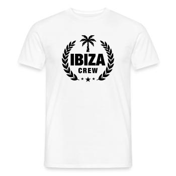 Ibiza Crew - Männer T-Shirt - Weiß - Vorne - AI Model Male 178 dark (178cm)