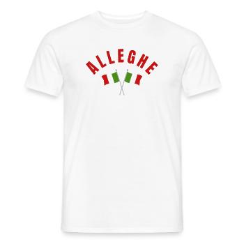 Drapeaux italiens Alleghe - T-shirt homme - blanc - Devant - AI Model Male 178 dark (178cm)