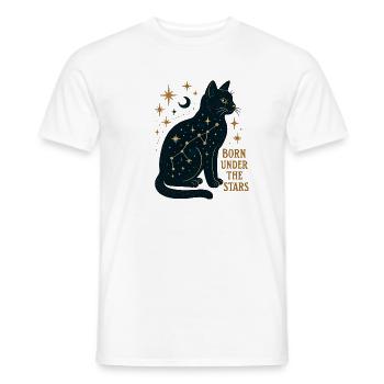 Sternenkatze Konstellation - Männer T-Shirt - Weiß - Vorne - AI Model Male 178 dark (178cm)