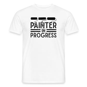 Funny Gifts for Home Painters Professional Painter Ideas - Men's T-Shirt - white - Front - AI Model Male 178 dark (178cm)