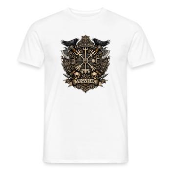 Vegvisir Nordischer Kompass - Männer T-Shirt - Weiß - Vorne - AI Model Male 178 dark (178cm)