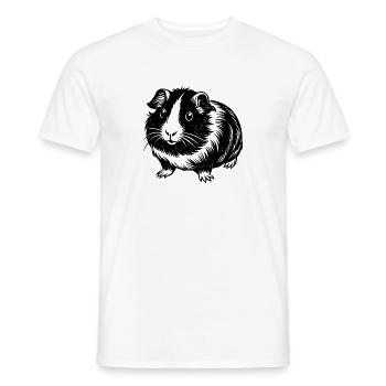 Meerschweinchen - Männer T-Shirt - Weiß - Vorne - AI Model Male 178 dark (178cm)
