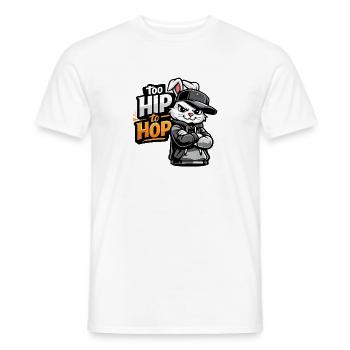 Hip Hop Bunny - Men's T-Shirt - white - Front - AI Model Male 178 dark (178cm)