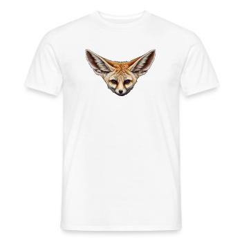 Fennek gesicht füchse Illustration Detailreich - Männer T-Shirt - Weiß - Vorne - AI Model Male 178 dark (178cm)