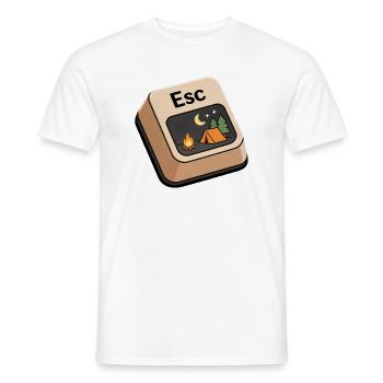 Camp Night Escape Key Art - Men's T-Shirt - white - Front - AI Model Male 178 dark (178cm)