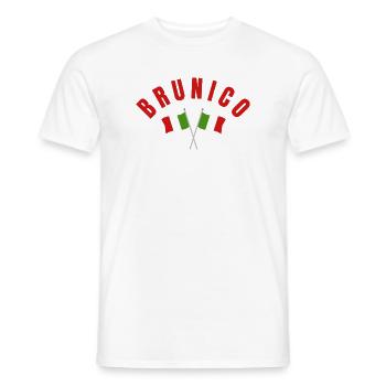 Brunico kreuzte italienische Flaggen - Männer T-Shirt - Weiß - Vorne - AI Model Male 178 dark (178cm)